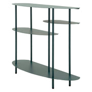 Gamisi, Consolle 4 Ripiani, 10x42x132h cm Verde Ottanio
