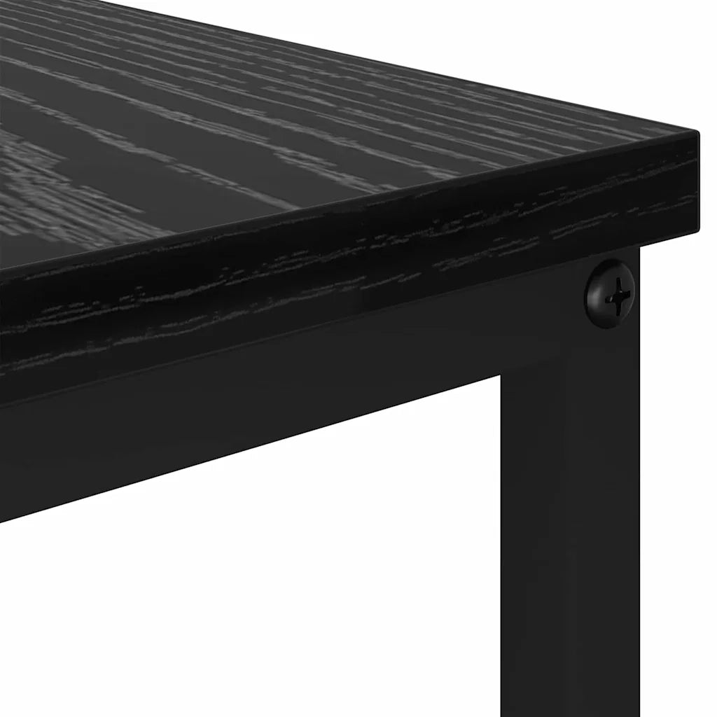 vidaXL Tavolino da salotto with Drawer Rovere nero 100 x 51 x 45 cm