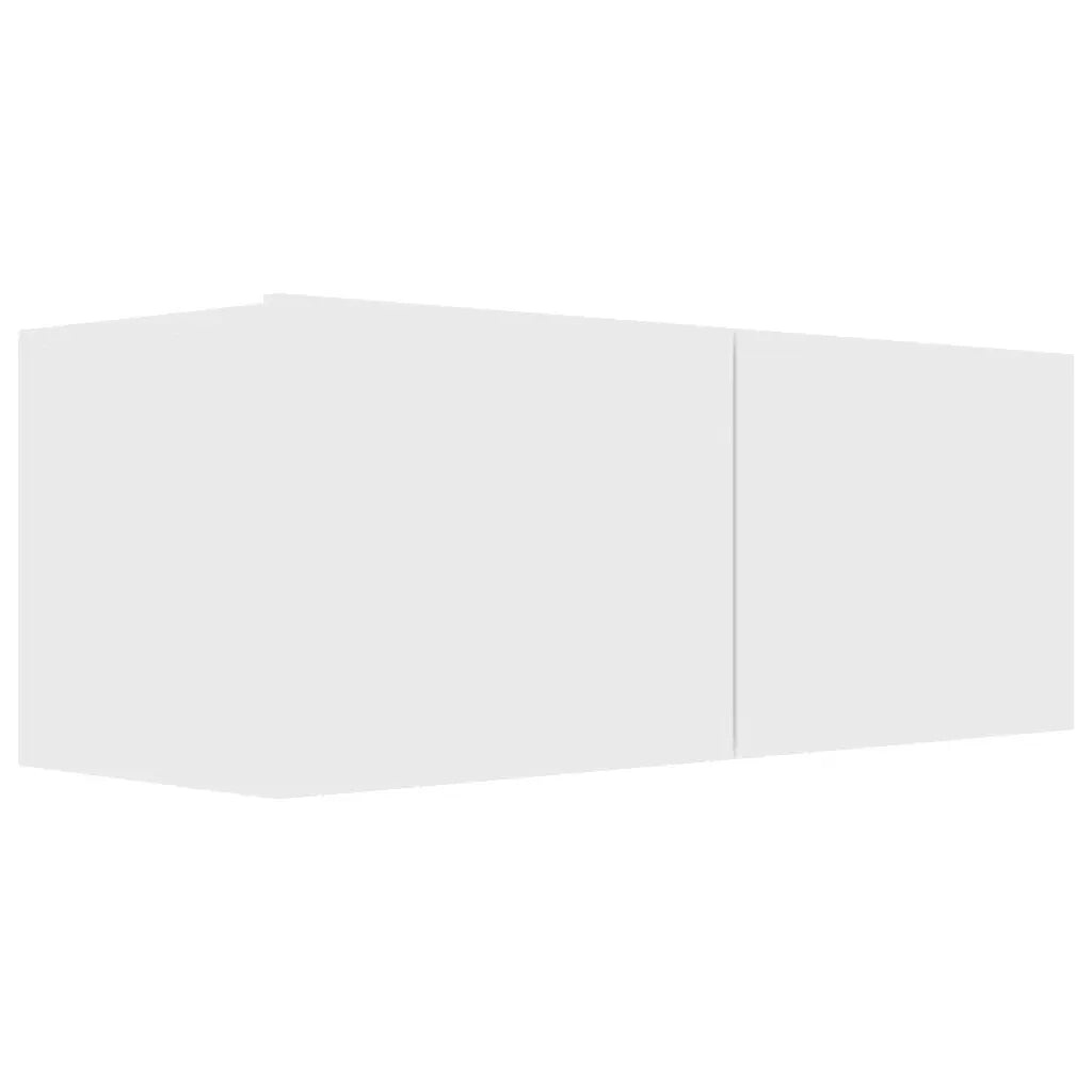 Set Mobile TV 7 pz Bianco in Legno Multistrato 3078707