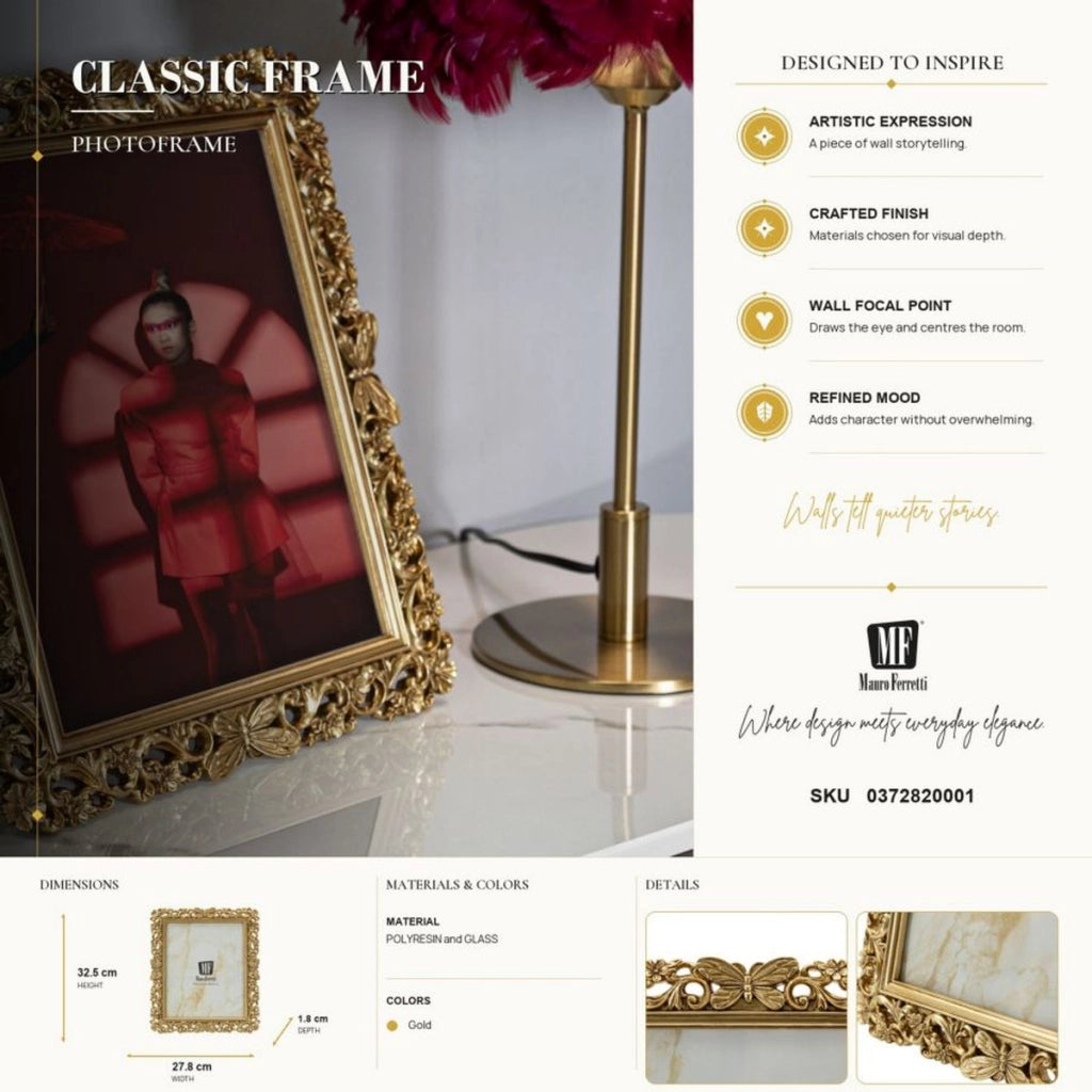 Cornice portafoto Classical oro stile classico 20x25 cm