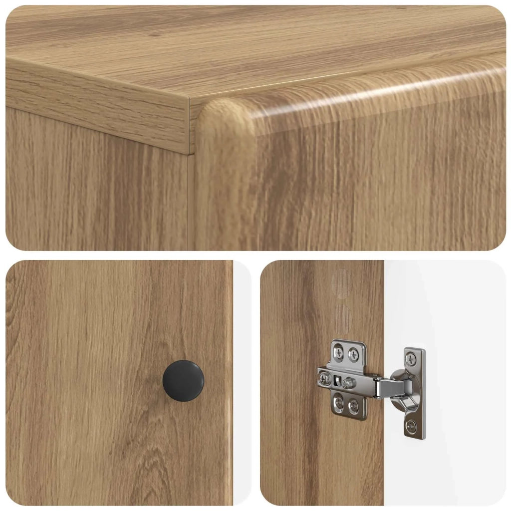 Armadio da Bagno con Ripiano Aperto BREDA Legno antico 897483