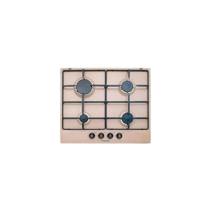 Glem Gas GT64SA Piano Cottura Gas 4 Fuochi 60cm Griglie Smaltate Sabbia