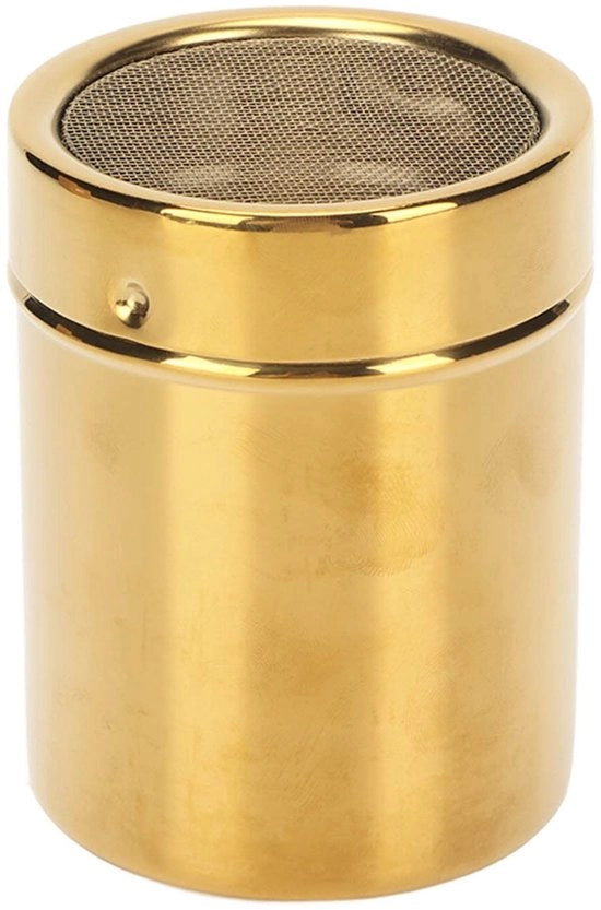 Dispensatore di polvere per cucina - 5,2 Ounces - Coperchio a vite - In acciaio inossidabile - Adatto per cucine domestiche