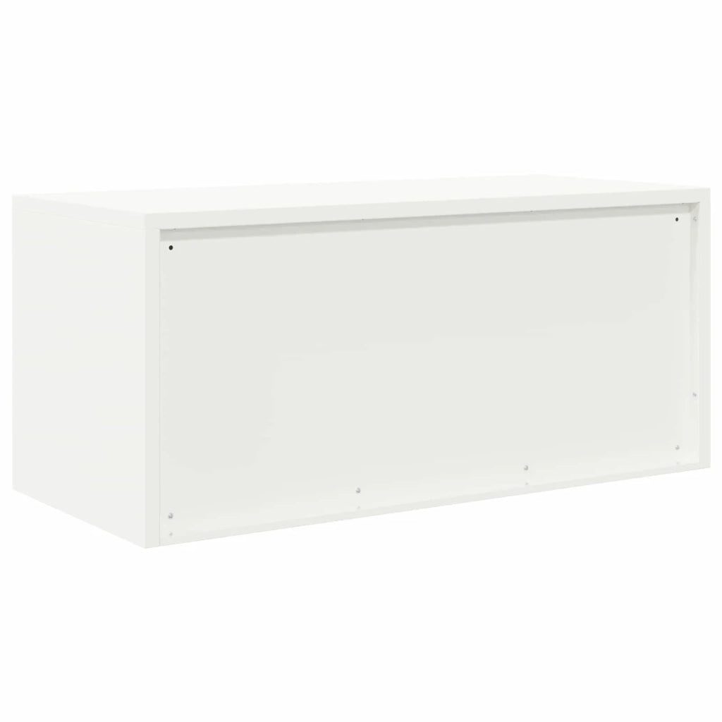 Armadio Bianco 90 x 40 x 40 cm Acciaio 891633
