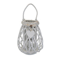 Lanterna Mireille   in Vimini Bianco