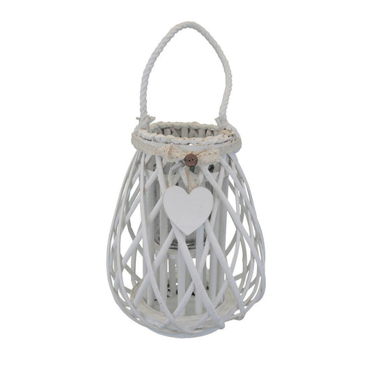 Lanterna Mireille   in Vimini Bianco