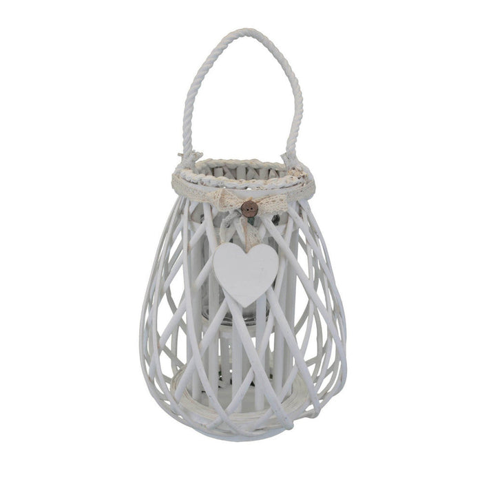 Lanterna Mireille   in Vimini Bianco