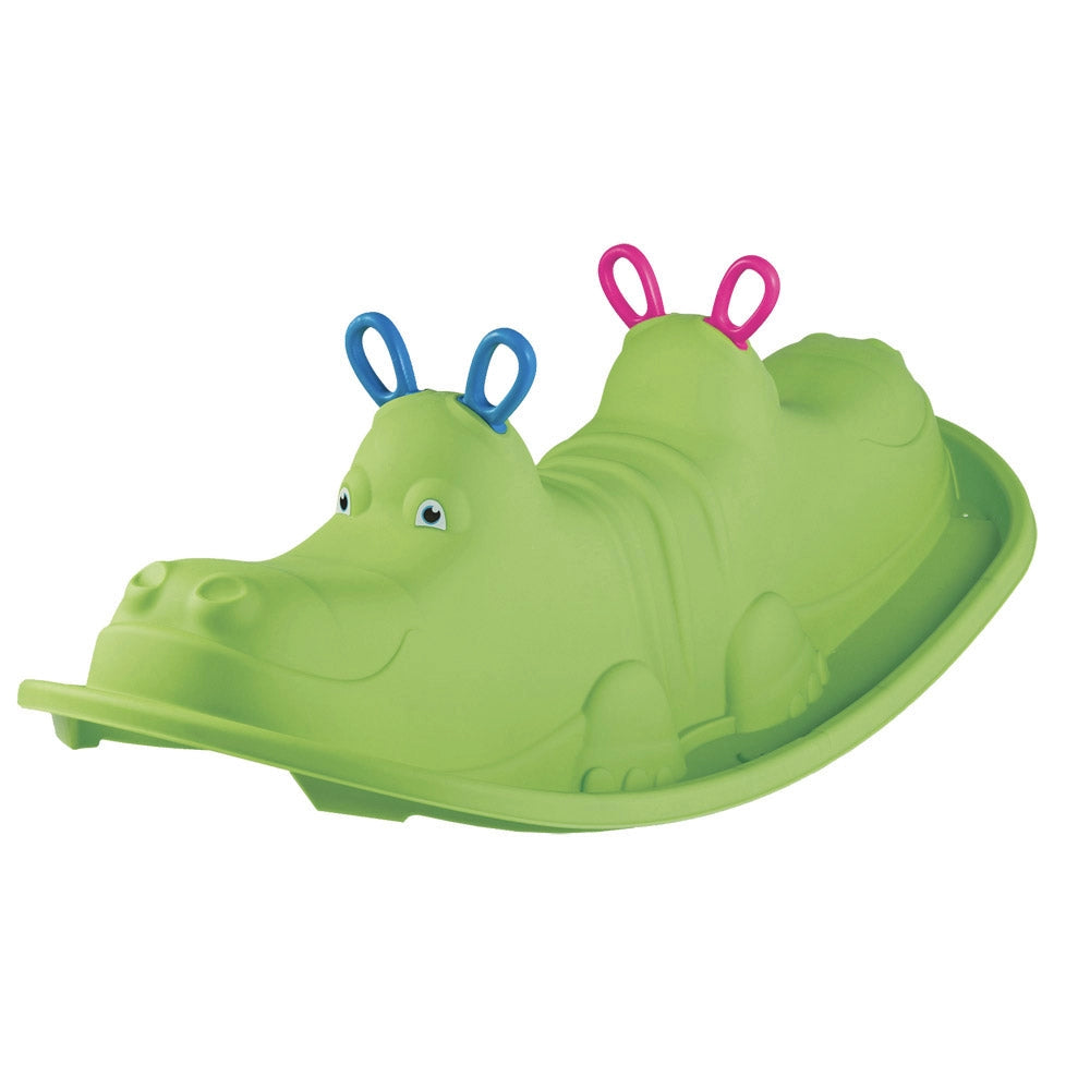 Dondolo 3 Posti 103,5x45,5x34,5 cm in Plastica Blu o Rosa o Verde