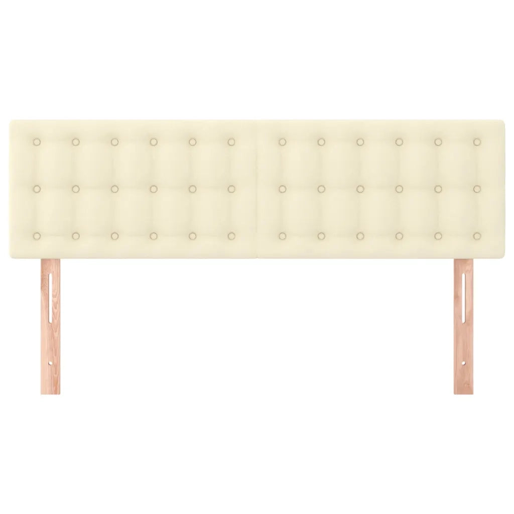 Testiera | Testata Crema 144x5x78/88 cm in Similpelle