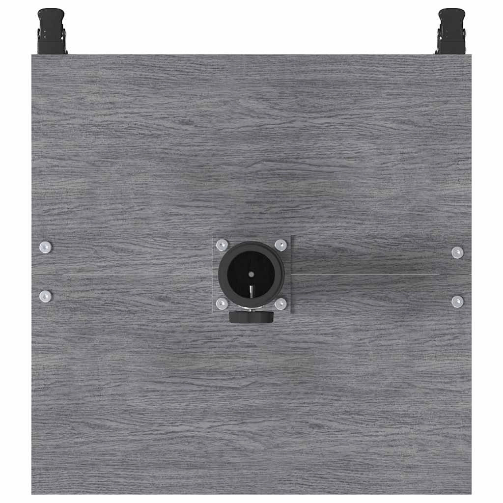 Base per ombrellone da esterno quadrata dal design moderno dimensioni 45 x 45 x 31,5 cm in acciaio grigio scuro codice 02_0058925.
