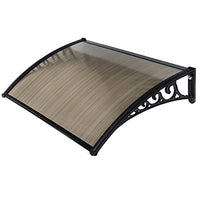 Pensilina Maya in Policarbonato Alveolare Fumè 100x80 cm Nero