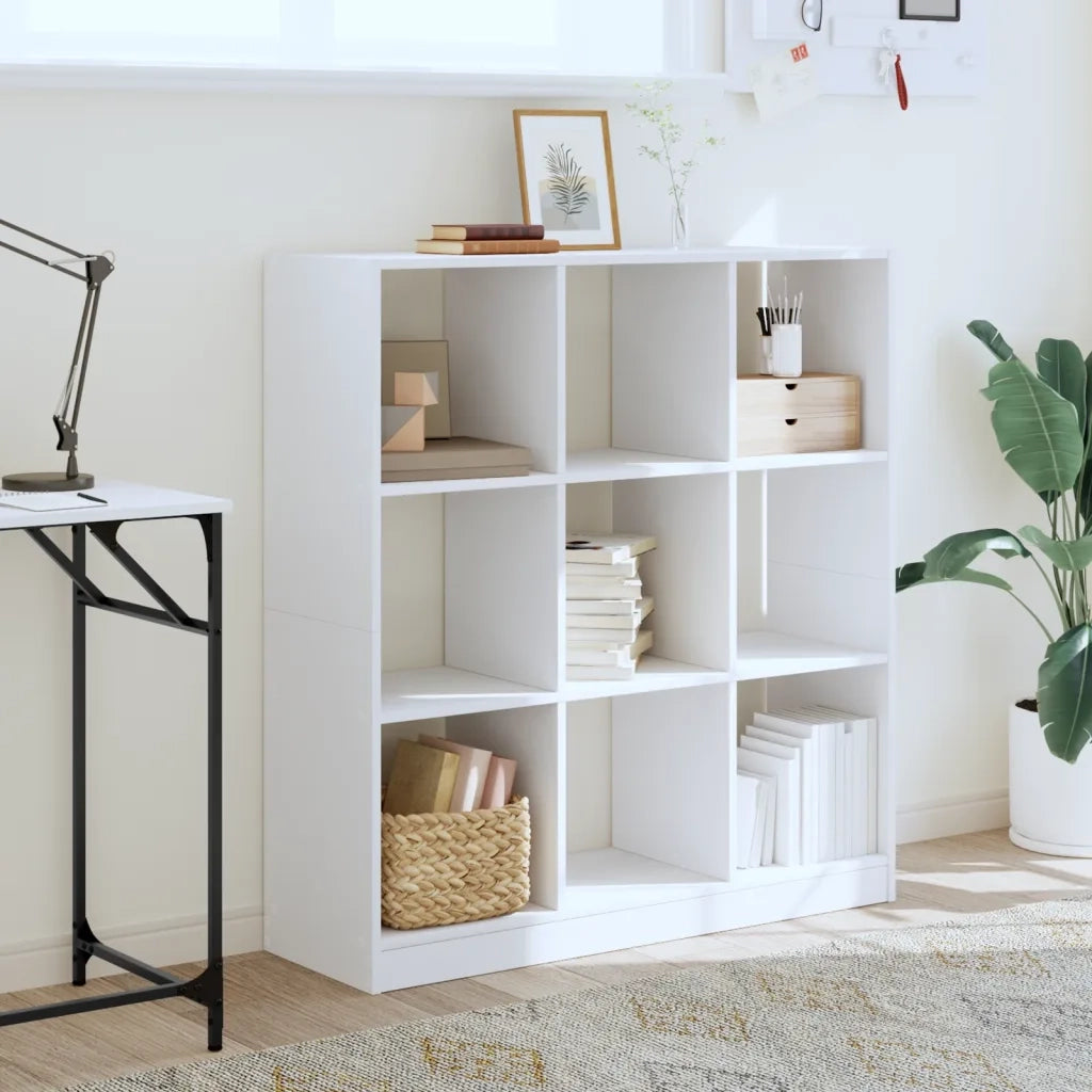 vidaXL Libreria Bianca 102x32x108 cm in Truciolato
