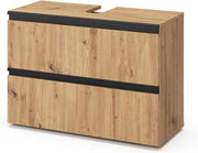 Mobile sottolavabo per bagno Torren, Artigiano, 80 x 58 cm con 2 cassetti