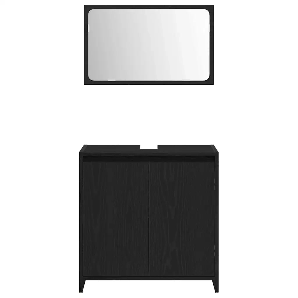 Mobile da Bagno Rovere Nero 60 x 33 x 60 cm Legno multistrato 862509