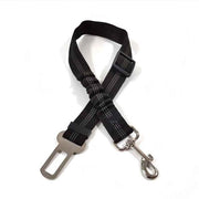 Autogordino per cani, linea di sicurezza riflettente, cavo elastico retrattile, autogordino assorbente shock con integrazione, adatto a tutti i tipi di auto, adatto a tutti i cani e gatti, Nero
