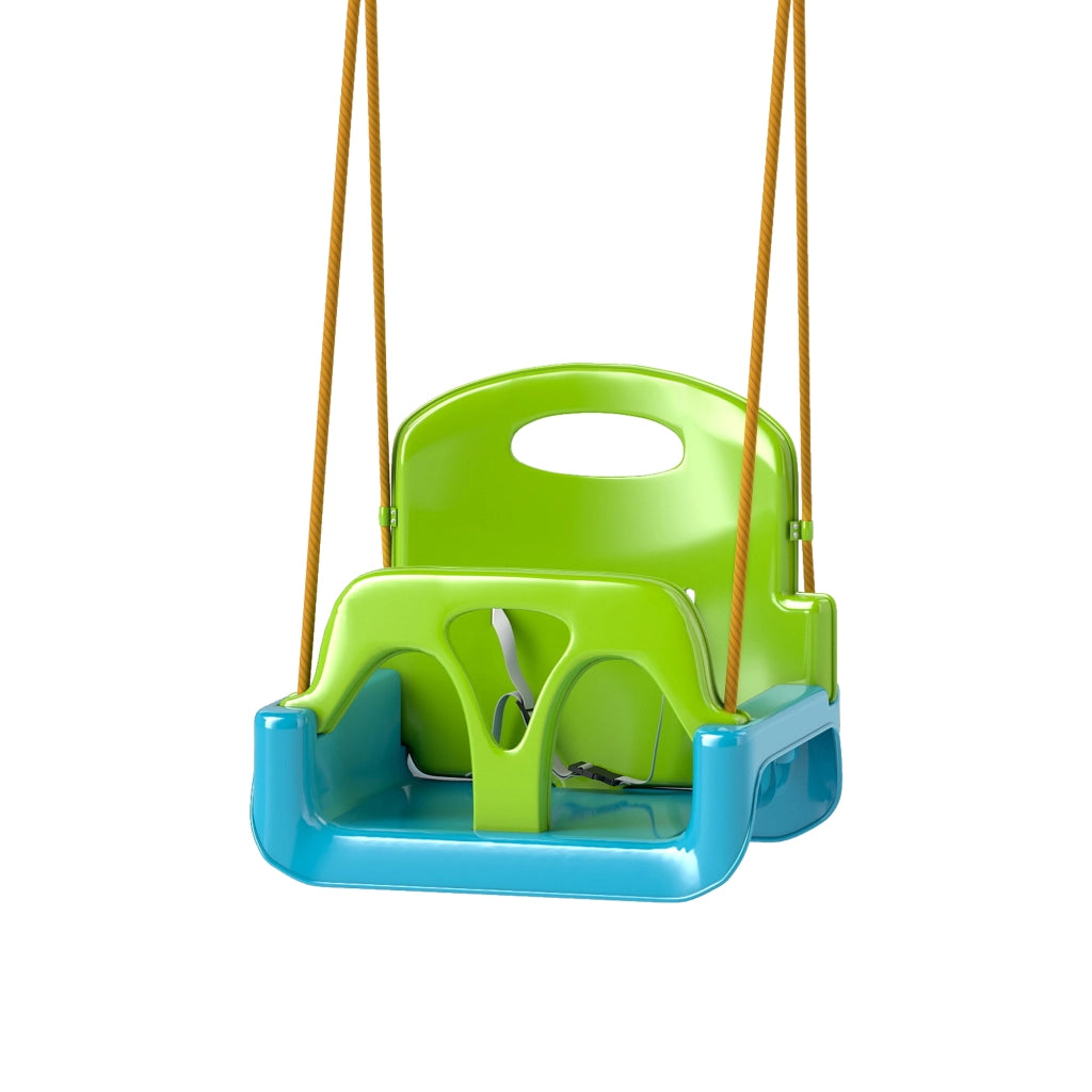 Altalena per bambini 3 in 1 con cintura di sicurezza ¨C zephmum ¨C Verde scuro