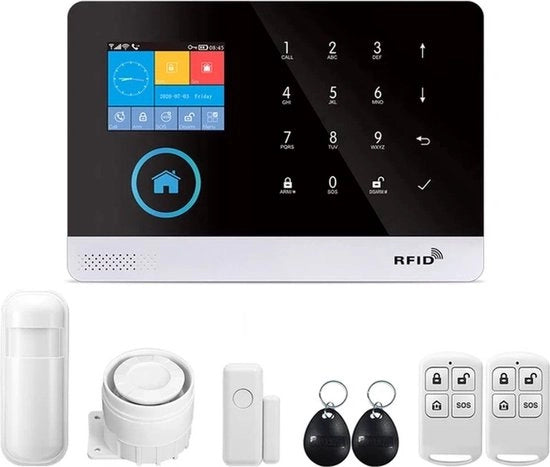 Sistema di Allarme PG103 - Allarme Casa Ingresso - Allarme Wi-Fi GSM - Allarme Senza Fili Tuya Smart Casa - Controllo App