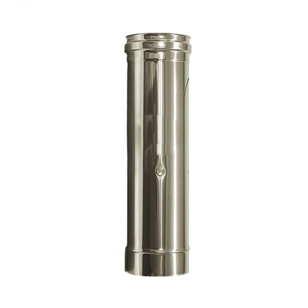 Canna fumaria parete doppia coibentata inox elemento fumi dn 80/130 lunghezza 0,5 mt.