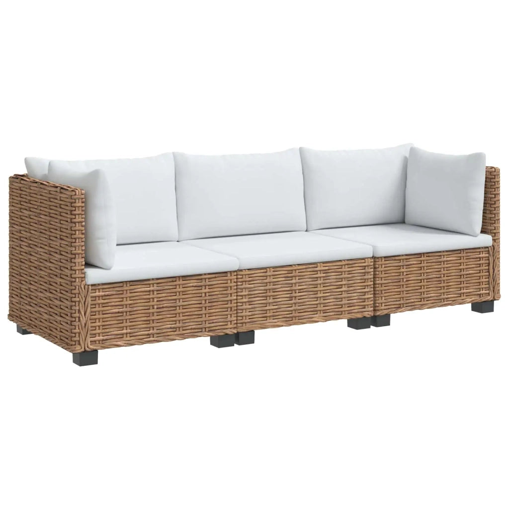 3 pz Set Lounge in Rattan con Cuscini GENDT Rattan naturale 3429858