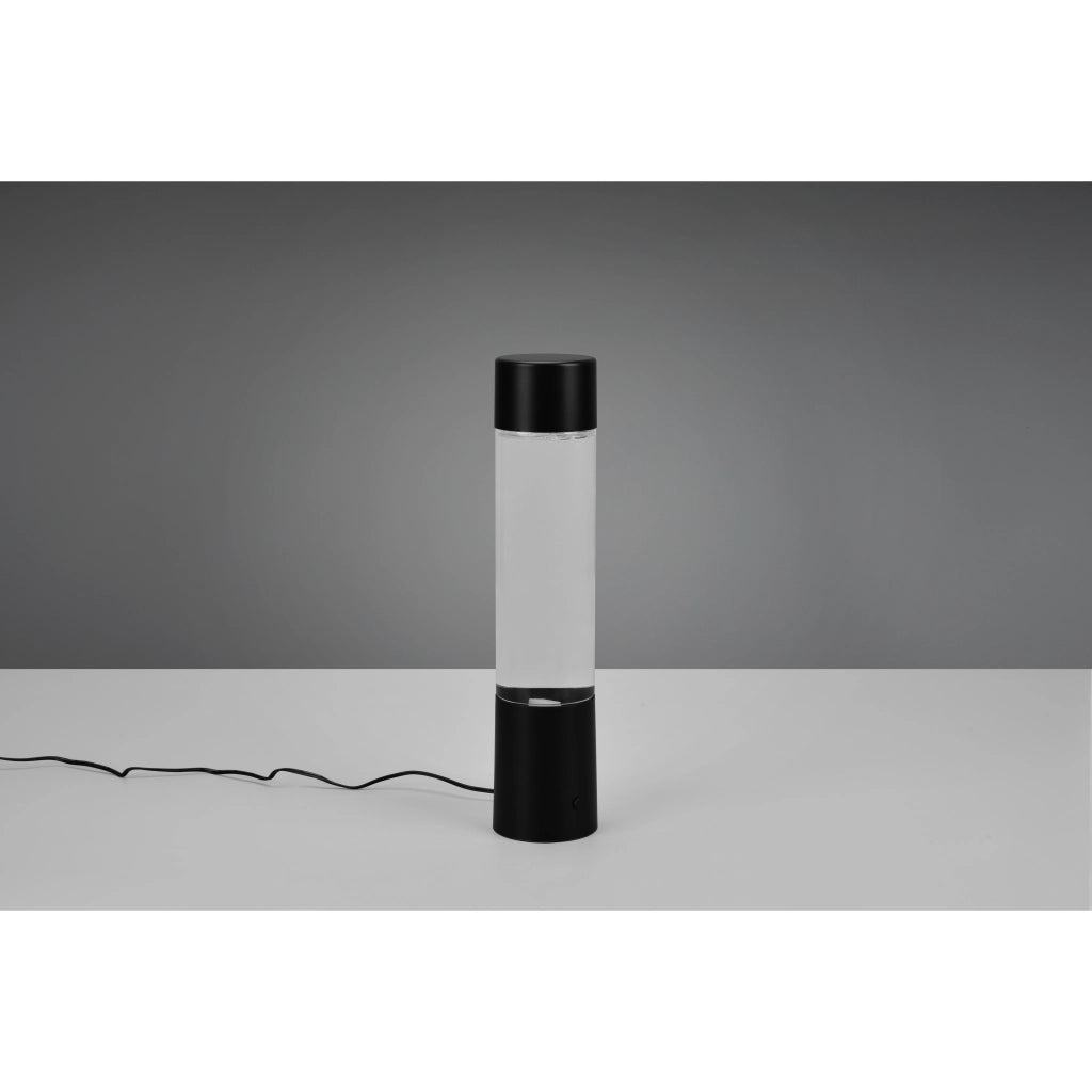 LAMPADA LED DA TAVOLO TORNADO RGB 9W H34CM NERA.