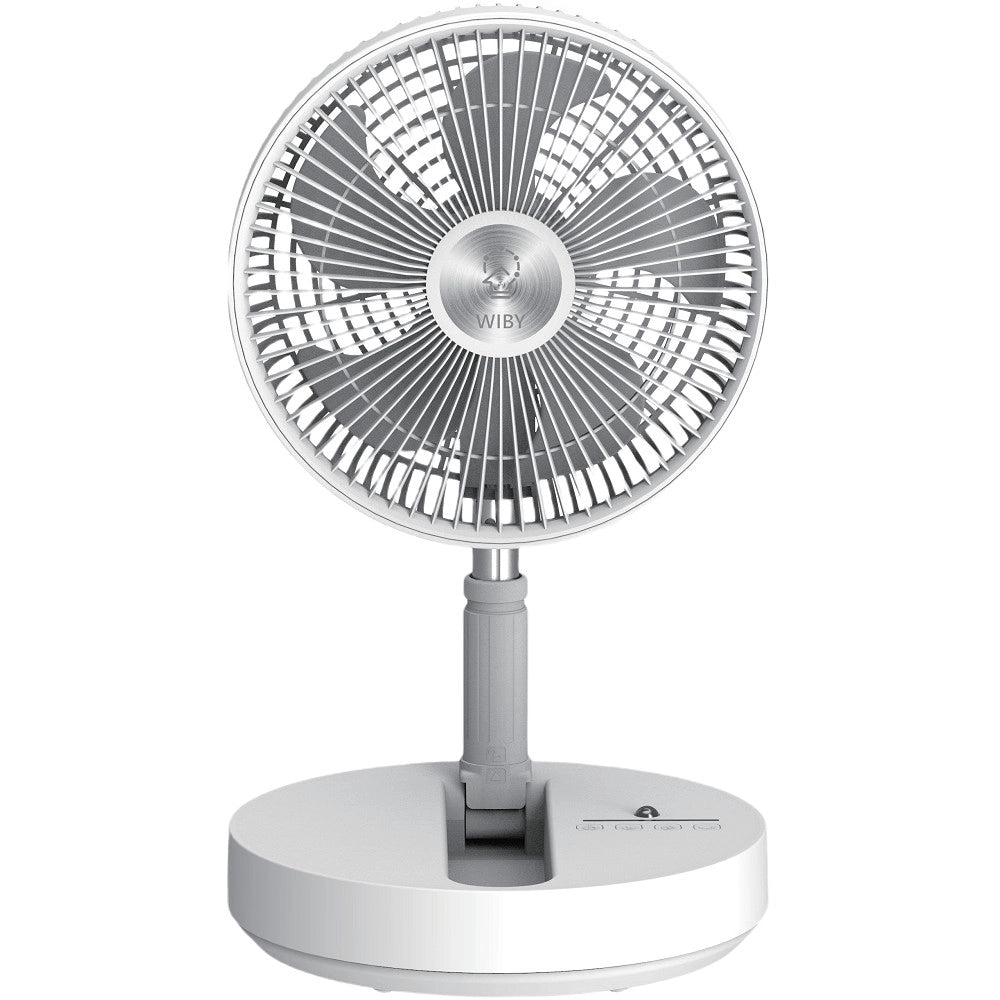 Trade Shop - Ventilatore Portatile P21 Batteria Ricaricabile Salvaspazio Pieghevole Silenzioso -