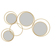 Specchio Decorativo Parete 3D ¨C Zephmum ¨C Dorato 110x68 cm