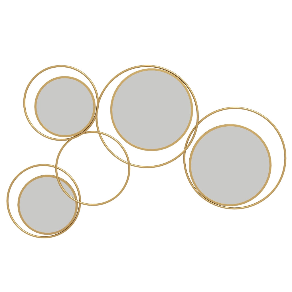 Specchio Decorativo Parete 3D ¨C Zephmum ¨C Dorato 110x68 cm