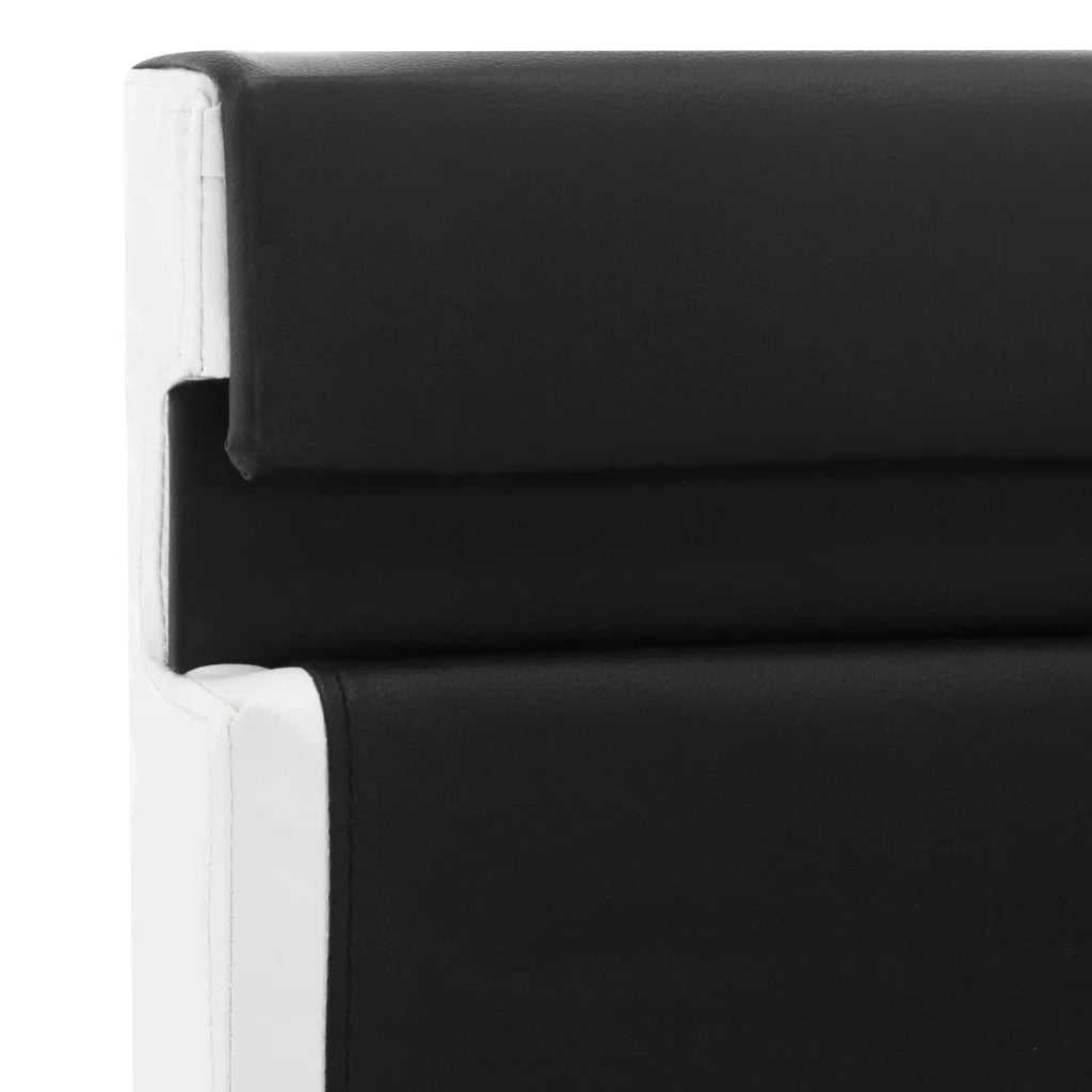 Giroletto con LED senza Materasso-Struttura Letto Nero 140x200 cm Similpelle