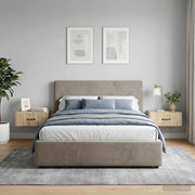 Mobiletto da notte a muro 2 pz Rovere Sonoma 49 x 34,5 x 20 cm 898620