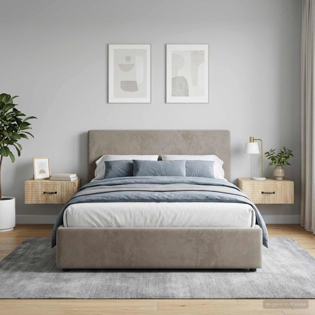 Mobiletto da notte a muro 2 pz Rovere Sonoma 49 x 34,5 x 20 cm 898620
