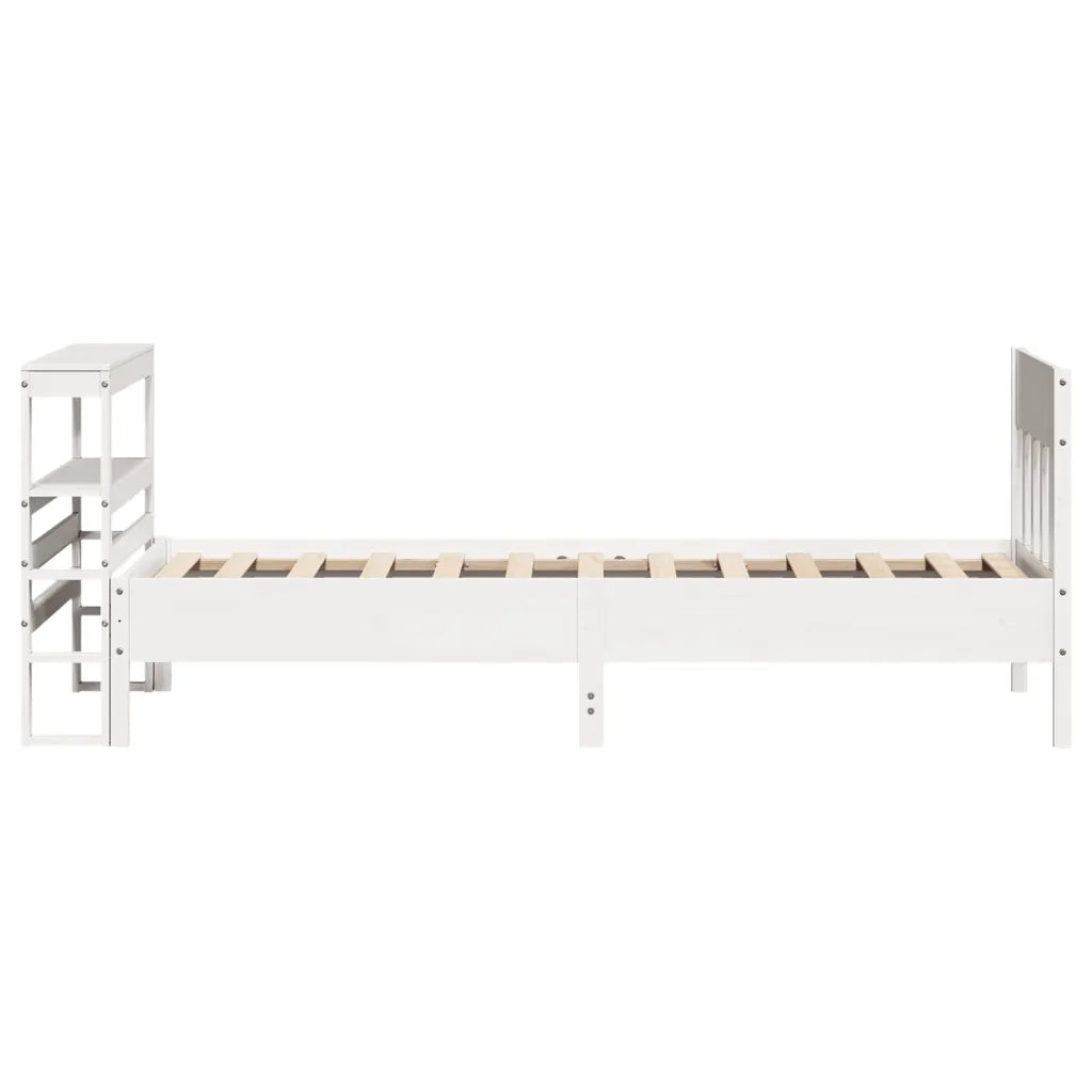 vidaXL Letto senza Materasso Bianco 90x200 cm Legno Massello di Pino