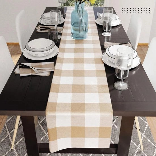 Telaio di Cucina in Cotone Beige 32x230 cm Sostenibile e Lavabile in Macchina