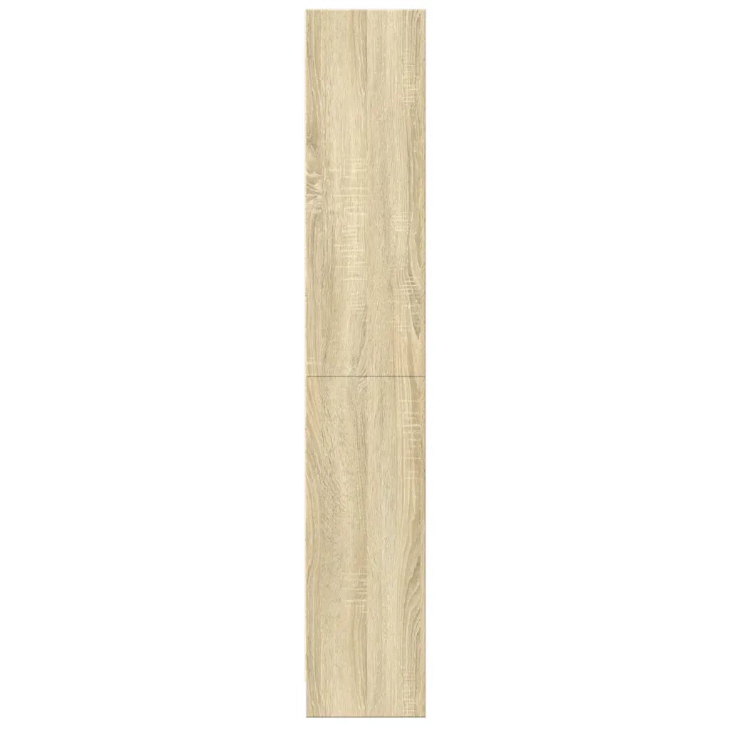 Libreria-Scaffale per Libri-Mobile di Stoccaggio Rovere Sonoma 60x24x143 cm in Legno Multistrato