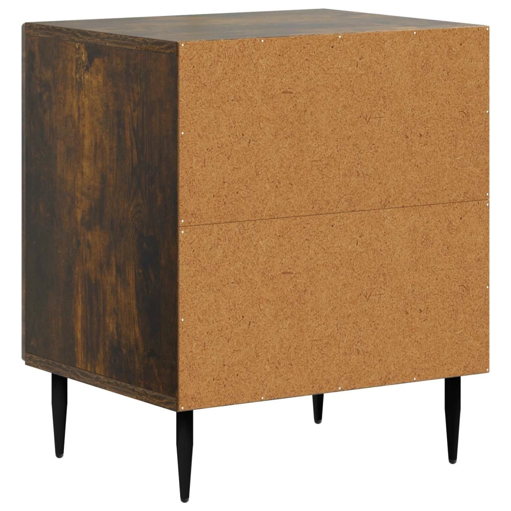 Armadio da Notte 2 pcs Rovere Fumo 43 x 34,5 x 50 cm 894806