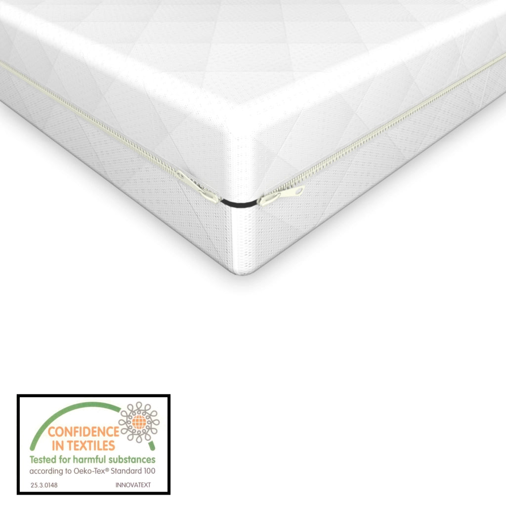 Letto per Bambino a Forma di Casetta con Materasso Ipoallergenico a Schiuma Fredda 80x160 cm Struttura in Legno in Stile Montessori - Bianco