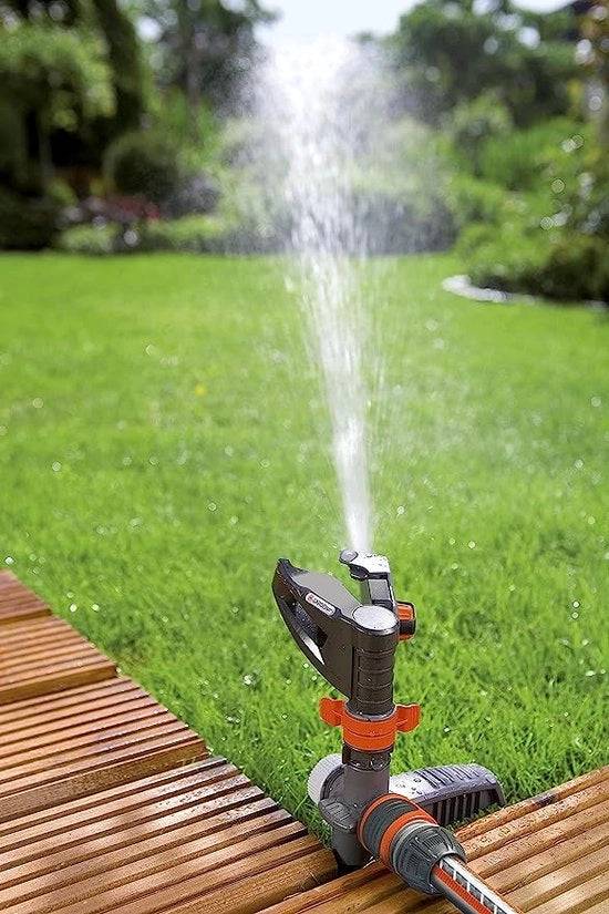 Rotatore per prati, sistema di irrigazione, sprinkler per giardino, aspersore per giardino, sbriciolatore per erba 

Modello: 12345
Potenza: 1500 W
Pressione: 3 bar
Distanza di getto: 8 m
Ingresso di rete: 3/4