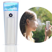 Trade Shop - Nano Sauna Facciale Compatto 969 Portatile Palmare Pulizia Viso Vapore Ricarica -