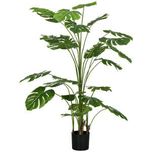 Pianta Artificiale Monstera da Interno e Esterno H180 cm con Vaso Verde