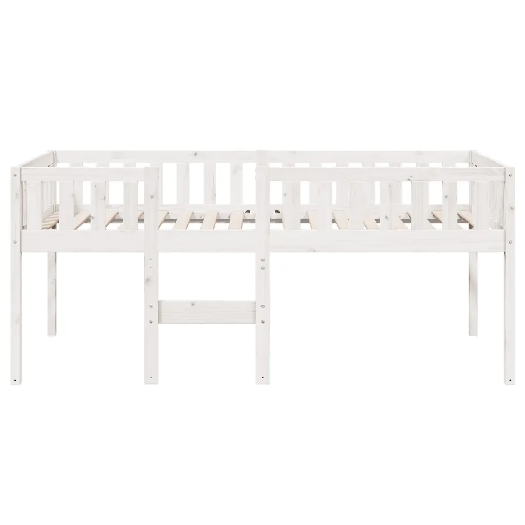 Letto per Bambini senza Materasso Bianco 90x190cm Massello Pino
