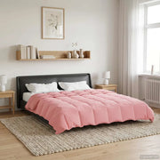 Duvet Estivo Trapuntato Rosa 240 x 260 cm Microfibra 42025952