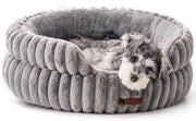 Stuoia per cani in stile per gatti, cuscino morbido per cani piccoli e medi, cuscino per cani lavabile e rilassante (grigio, M)