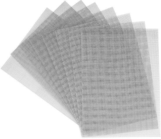 Set di rete in acciaio inossidabile a maglia fine - versatile e duraturo - con 8 reti - dimensioni 15x21 cm