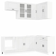 Unità Cucina PORTO 8 pcs Bianco Lucido Legno ingegnerizzato 3438491