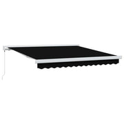 Tenda Retrattile Nero 300 x 250 cm Tessuto e Metallo 3330045