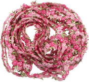 Lint decorativo con bordo - Polyester - Sottile - Rosso scuro - 100% Polyester - 45x45 cm - 20 m - 5 g/m²