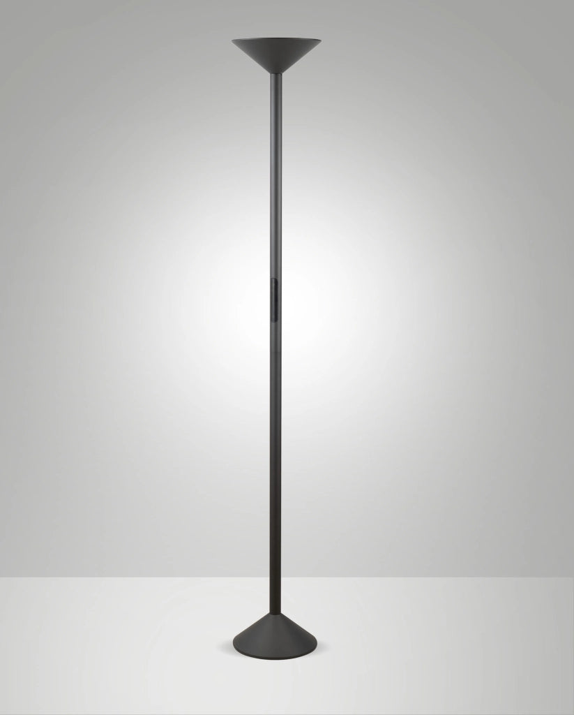 Lampada da terra Tratto LED 50W 4000lm CCT Antracite - Struttura in metallo e metacrilato, Dimmerabile al tocco, IP20, 175.5cm - Tratto Design