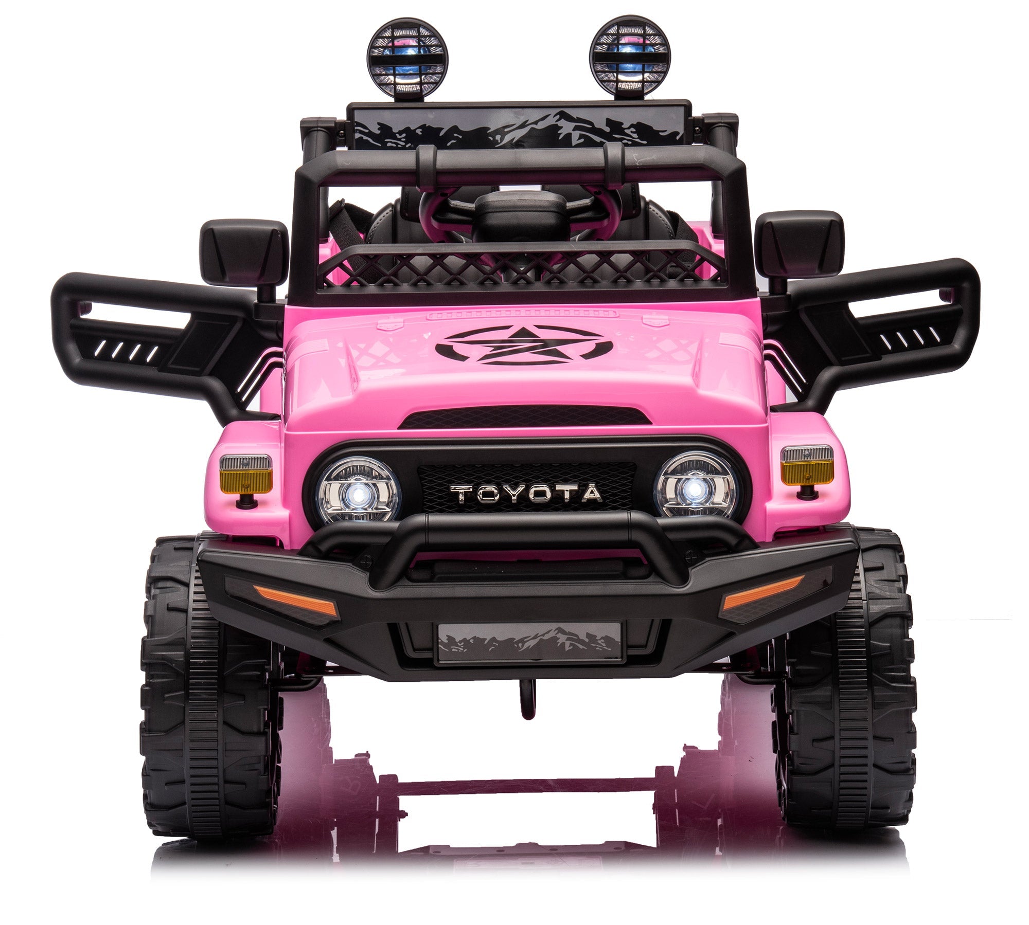 Macchina Elettrica per Bambini 12V Toyota Cruiser Rosa