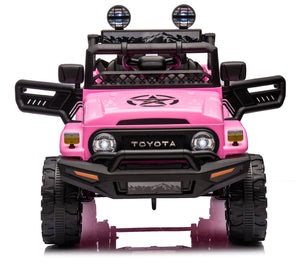 Macchina Elettrica per Bambini 12V Toyota Cruiser Rosa