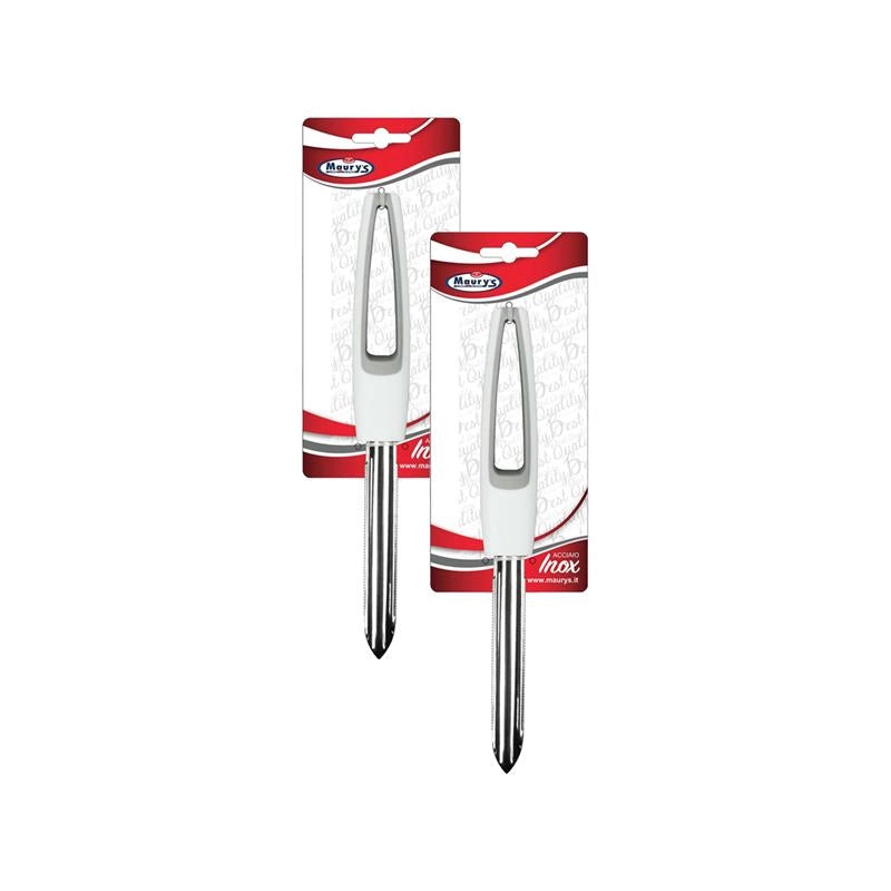 KIT SET 2 PZ MAURY'S SILVER SVUOTA ZUCCHINE IN ACCIAIO INOX