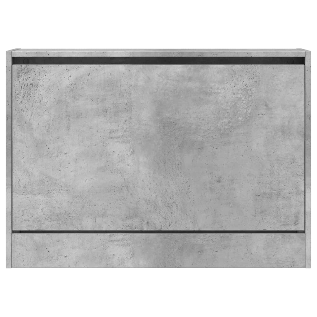 Scarpiera mobiletto portascarpe mobile per ingresso/corridoio/soggiorno 80 x 21 x 57 cm legno ingegnerizzato grigio 02_0021850